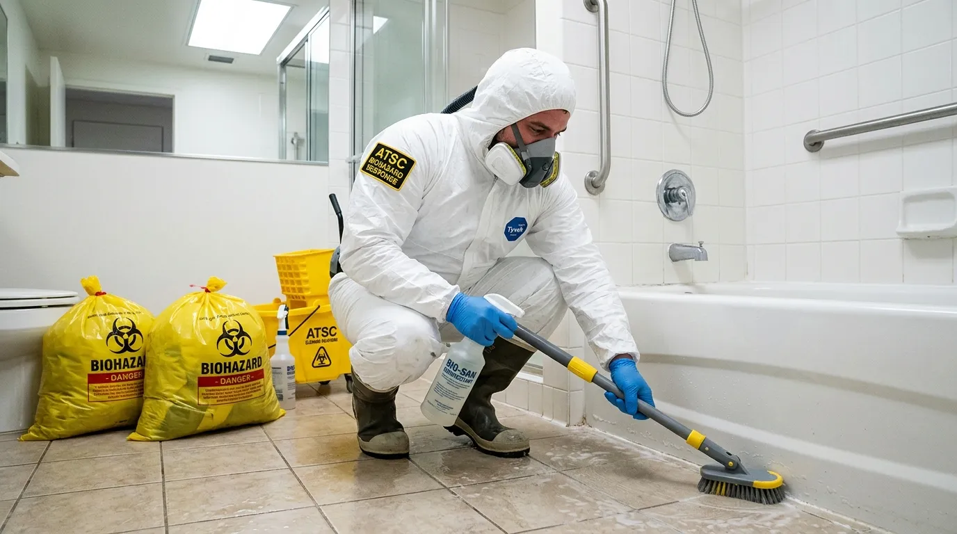 Decontamination equipment deployed for Blood Cleanup in Johnson Lane